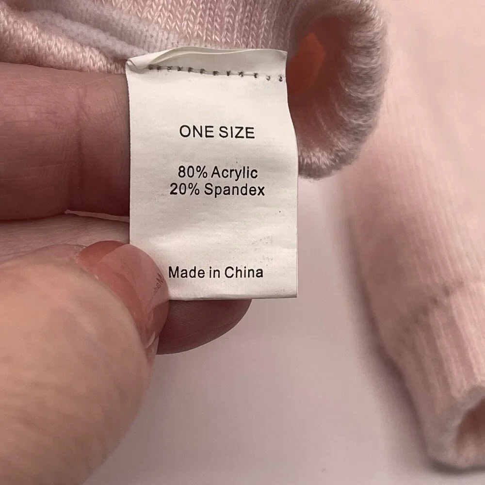 Baby Legs Pink Leg Warmers Infant Toddler One Size Crawling Rosette